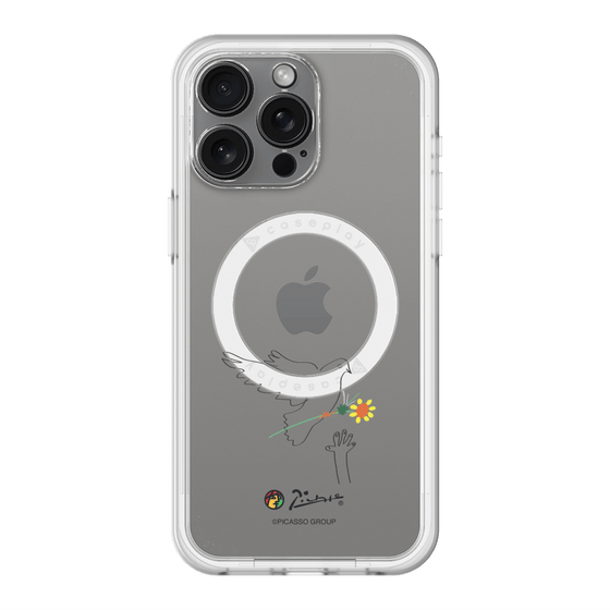 スリムプロテクションプレミアムケース with MagSafe［ PICASSO - Dove of Peace ］