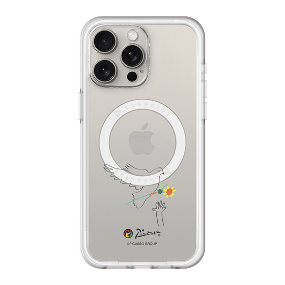 スリムプロテクションプレミアムケース with MagSafe［ PICASSO - Dove of Peace ］