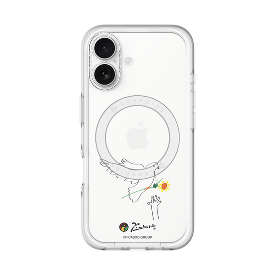 スリムプロテクションプレミアムケース with MagSafe［ PICASSO - Dove of Peace ］