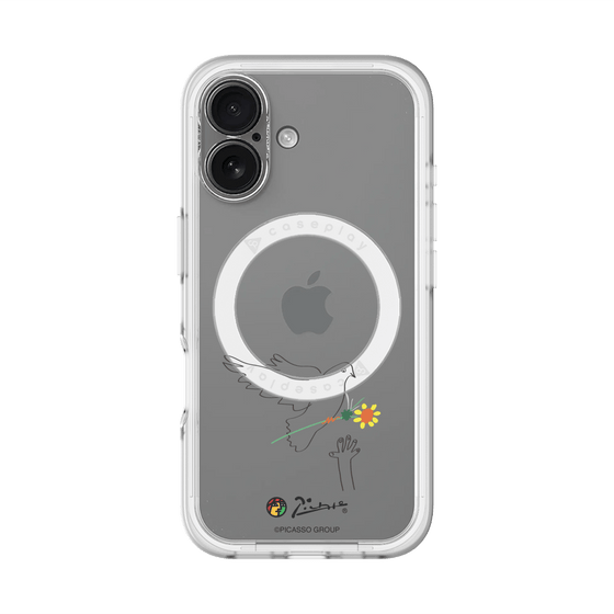 スリムプロテクションプレミアムケース with MagSafe［ PICASSO - Dove of Peace ］