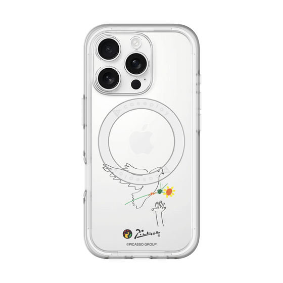 スリムプロテクションプレミアムケース with MagSafe［ PICASSO - Dove of Peace ］