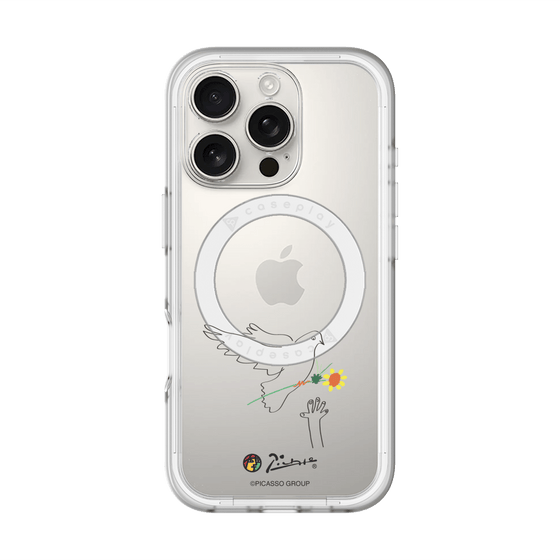 スリムプロテクションプレミアムケース with MagSafe［ PICASSO - Dove of Peace ］