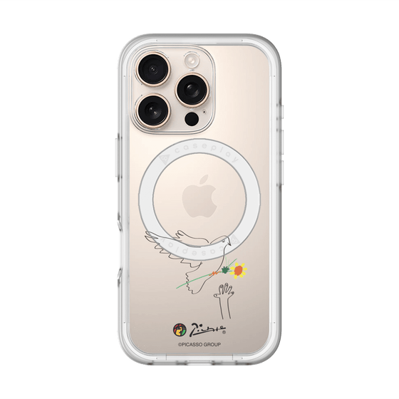 スリムプロテクションプレミアムケース with MagSafe［ PICASSO - Dove of Peace ］
