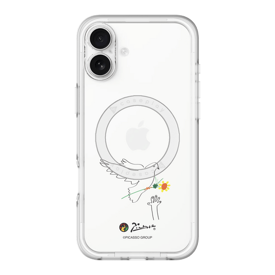 スリムプロテクションプレミアムケース with MagSafe［ PICASSO - Dove of Peace ］