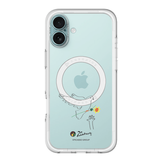 スリムプロテクションプレミアムケース with MagSafe［ PICASSO - Dove of Peace ］