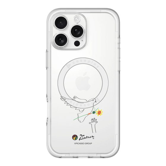 スリムプロテクションプレミアムケース with MagSafe［ PICASSO - Dove of Peace ］