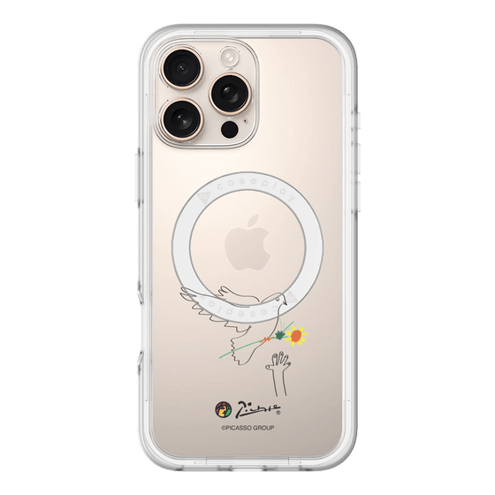 スリムプロテクションプレミアムケース with MagSafe［ PICASSO - Dove of Peace ］