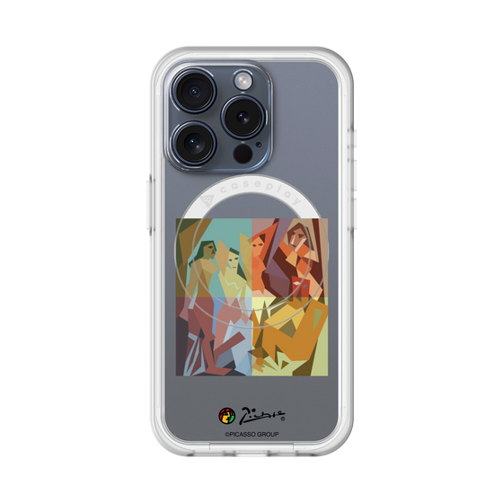 スリムプロテクションプレミアムケース with MagSafe［ PICASSO - Les Demoiselles d'Avignon ］