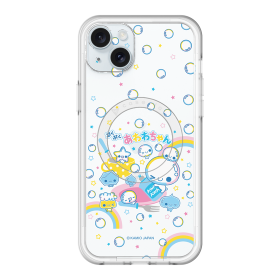 スリムプロテクションプレミアムケース with MagSafe［ ぷくぷくあわわちゃん - しゃぼんだま ］