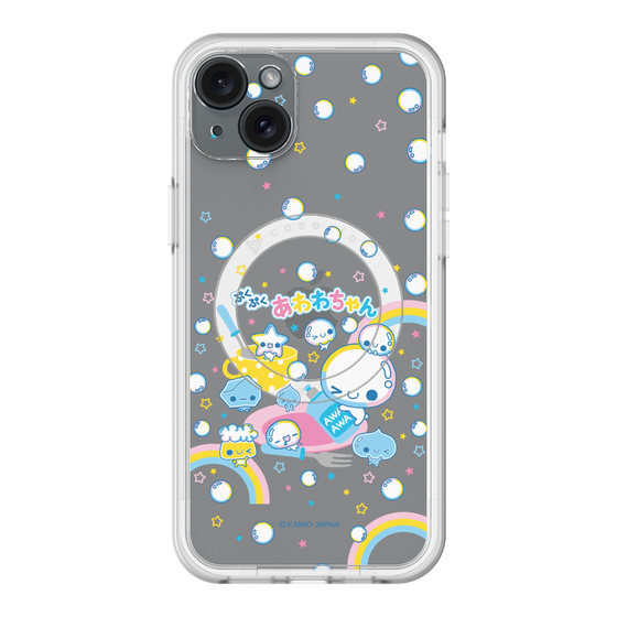 スリムプロテクションプレミアムケース with MagSafe［ ぷくぷくあわわちゃん - しゃぼんだま ］