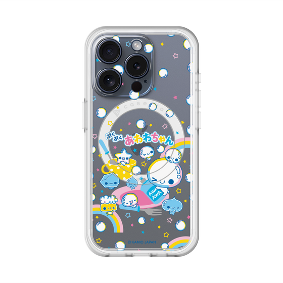 スリムプロテクションプレミアムケース with MagSafe［ ぷくぷくあわわちゃん - しゃぼんだま ］
