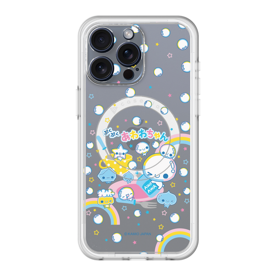スリムプロテクションプレミアムケース with MagSafe［ ぷくぷくあわわちゃん - しゃぼんだま ］