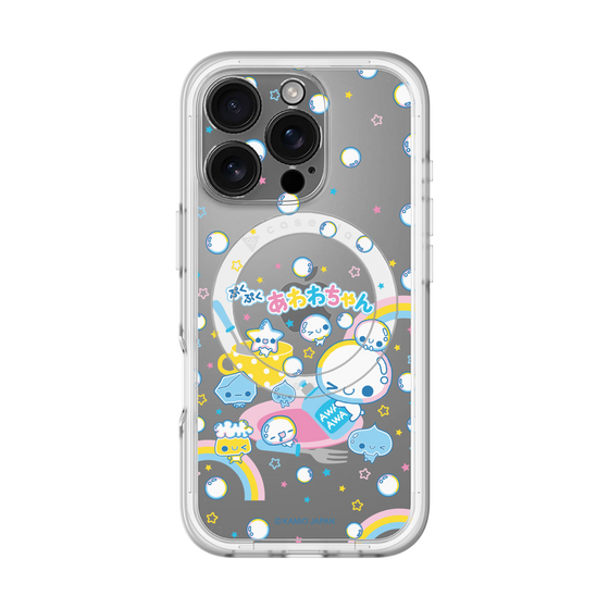 スリムプロテクションプレミアムケース with MagSafe［ ぷくぷくあわわちゃん - しゃぼんだま ］