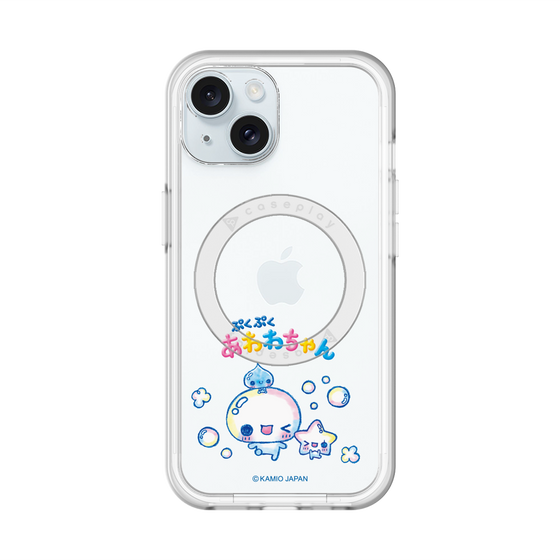 スリムプロテクションプレミアムケース with MagSafe［ ぷくぷくあわわちゃん - 仲良し ］