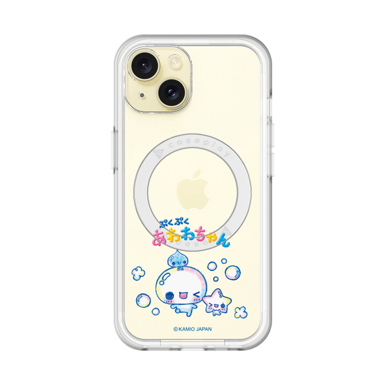 スリムプロテクションプレミアムケース with MagSafe［ ぷくぷくあわわちゃん - 仲良し ］