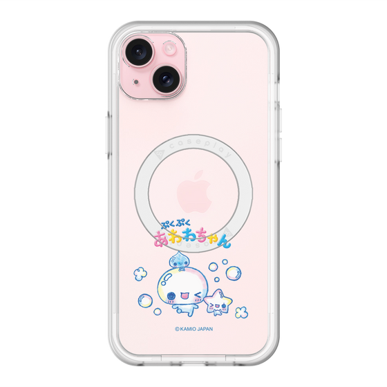 スリムプロテクションプレミアムケース with MagSafe［ ぷくぷくあわわちゃん - 仲良し ］