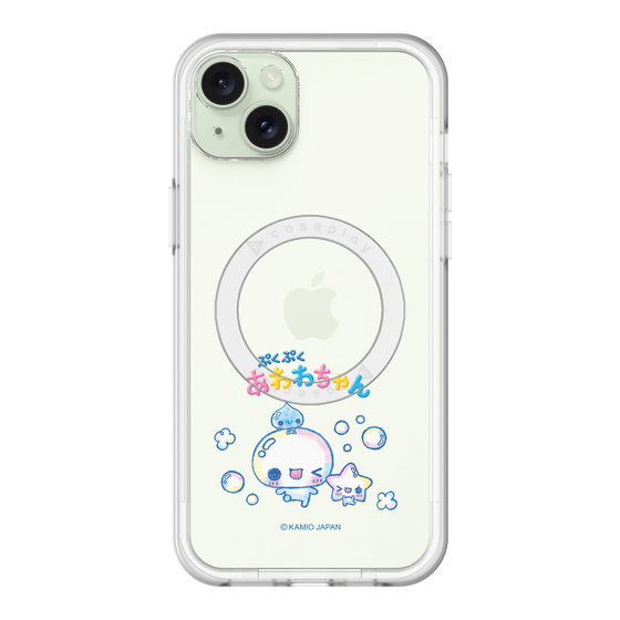 スリムプロテクションプレミアムケース with MagSafe［ ぷくぷくあわわちゃん - 仲良し ］