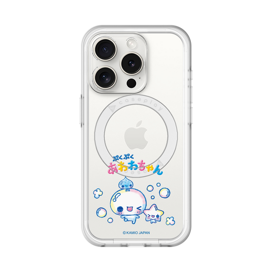 スリムプロテクションプレミアムケース with MagSafe［ ぷくぷくあわわちゃん - 仲良し ］