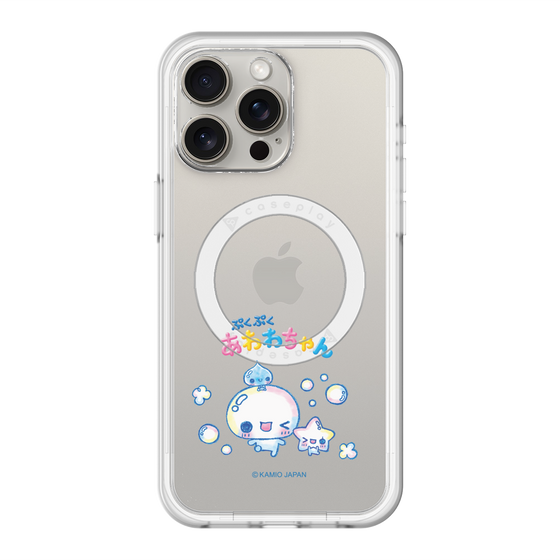 スリムプロテクションプレミアムケース with MagSafe［ ぷくぷくあわわちゃん - 仲良し ］