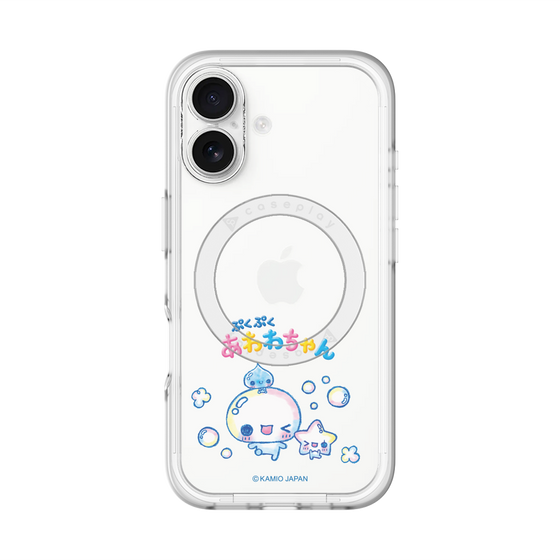 スリムプロテクションプレミアムケース with MagSafe［ ぷくぷくあわわちゃん - 仲良し ］