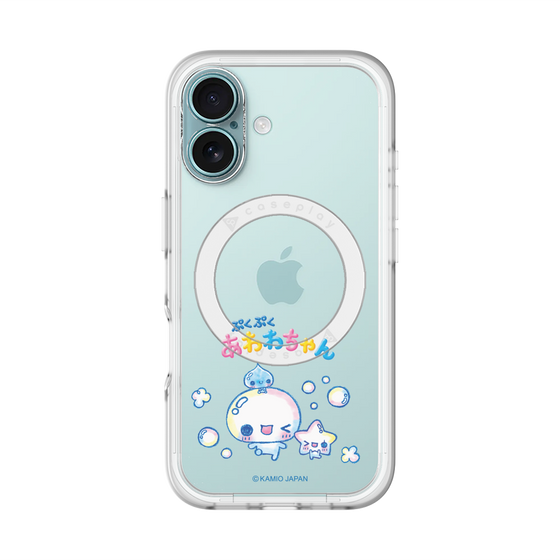 スリムプロテクションプレミアムケース with MagSafe［ ぷくぷくあわわちゃん - 仲良し ］