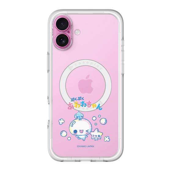 スリムプロテクションプレミアムケース with MagSafe［ ぷくぷくあわわちゃん - 仲良し ］