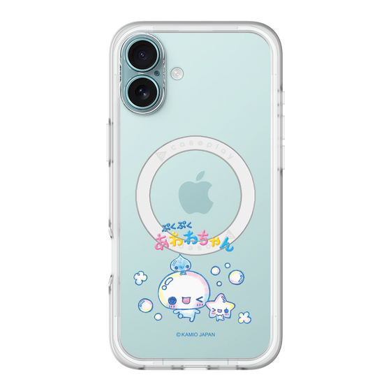 スリムプロテクションプレミアムケース with MagSafe［ ぷくぷくあわわちゃん - 仲良し ］