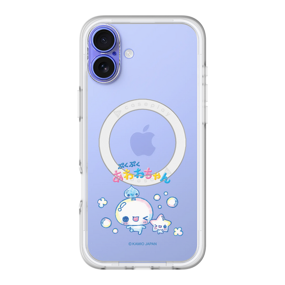 スリムプロテクションプレミアムケース with MagSafe［ ぷくぷくあわわちゃん - 仲良し ］