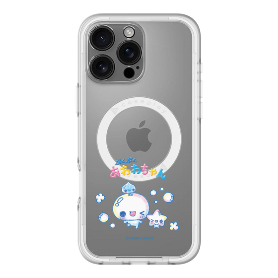 スリムプロテクションプレミアムケース with MagSafe［ ぷくぷくあわわちゃん - 仲良し ］
