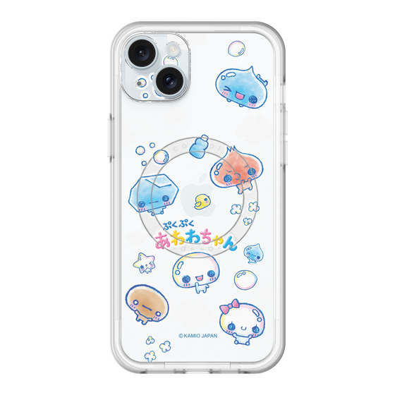 スリムプロテクションプレミアムケース with MagSafe［ ぷくぷくあわわちゃん - ステッカー ］