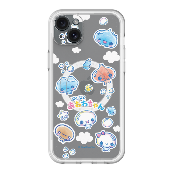 スリムプロテクションプレミアムケース with MagSafe［ ぷくぷくあわわちゃん - ステッカー ］