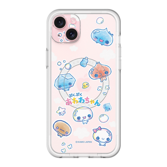 スリムプロテクションプレミアムケース with MagSafe［ ぷくぷくあわわちゃん - ステッカー ］