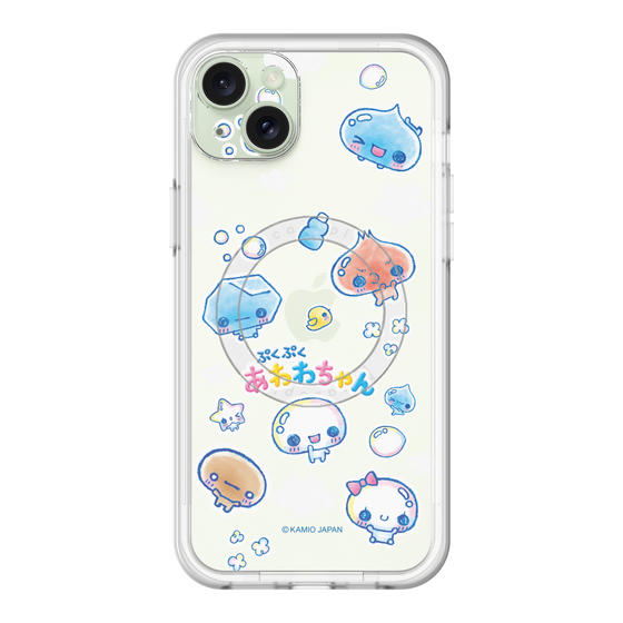 スリムプロテクションプレミアムケース with MagSafe［ ぷくぷくあわわちゃん - ステッカー ］