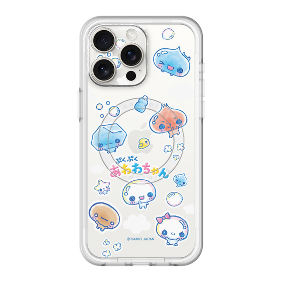 スリムプロテクションプレミアムケース with MagSafe［ ぷくぷくあわわちゃん - ステッカー ］
