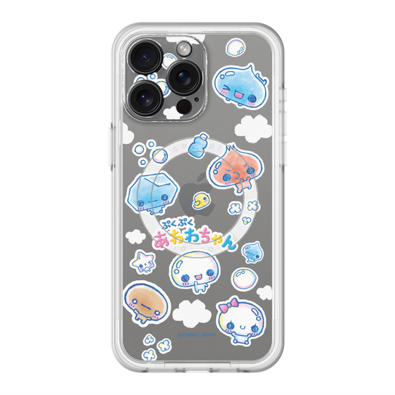 スリムプロテクションプレミアムケース with MagSafe［ ぷくぷくあわわちゃん - ステッカー ］