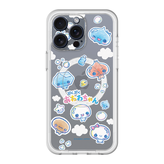 スリムプロテクションプレミアムケース with MagSafe［ ぷくぷくあわわちゃん - ステッカー ］
