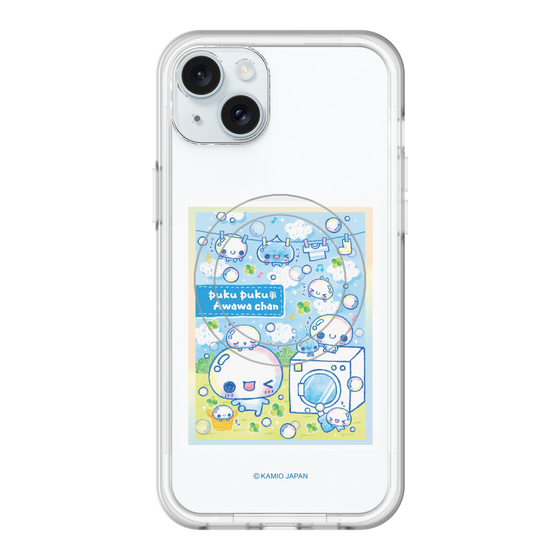 スリムプロテクションプレミアムケース with MagSafe［ ぷくぷくあわわちゃん - ランドリー ］
