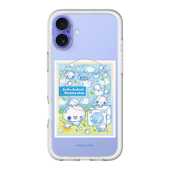スリムプロテクションプレミアムケース with MagSafe［ ぷくぷくあわわちゃん - ランドリー ］