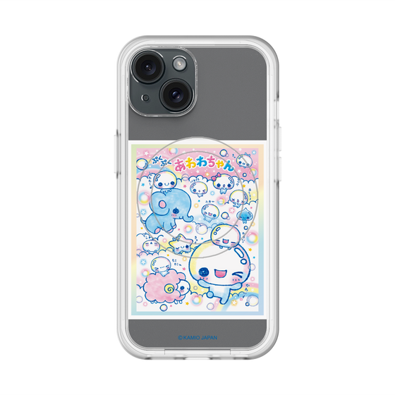 スリムプロテクションプレミアムケース with MagSafe［ ぷくぷくあわわちゃん - お友達 ］