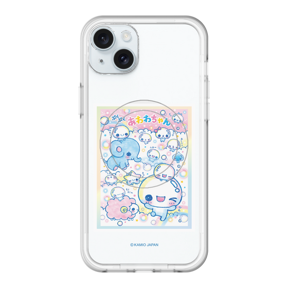 スリムプロテクションプレミアムケース with MagSafe［ ぷくぷくあわわちゃん - お友達 ］