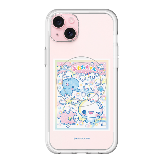 スリムプロテクションプレミアムケース with MagSafe［ ぷくぷくあわわちゃん - お友達 ］