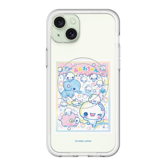 スリムプロテクションプレミアムケース with MagSafe［ ぷくぷくあわわちゃん - お友達 ］