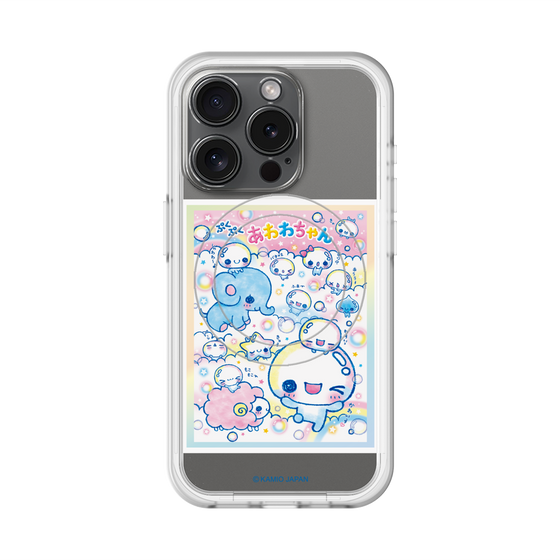 スリムプロテクションプレミアムケース with MagSafe［ ぷくぷくあわわちゃん - お友達 ］