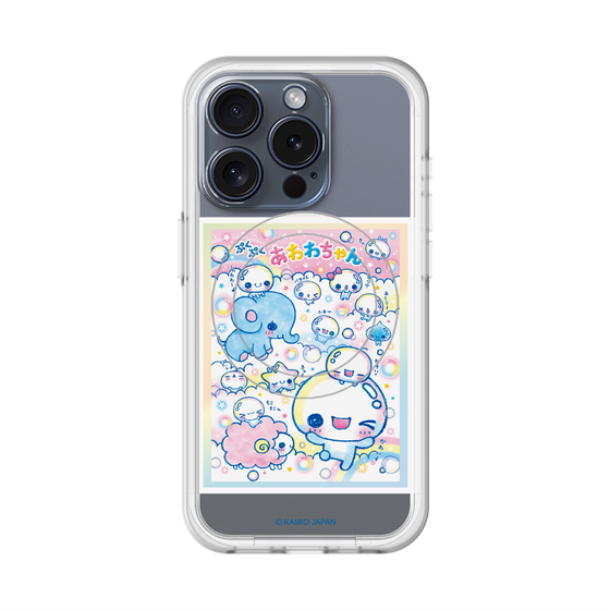 スリムプロテクションプレミアムケース with MagSafe［ ぷくぷくあわわちゃん - お友達 ］