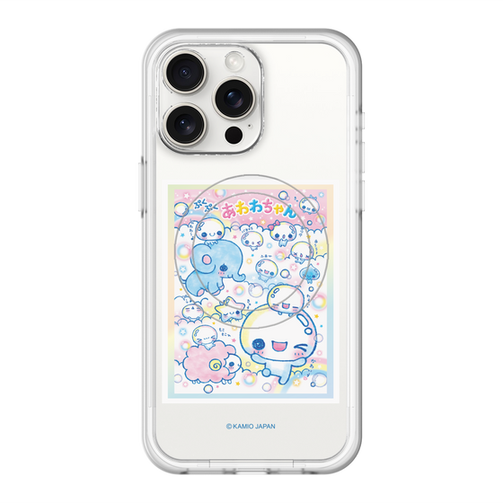 スリムプロテクションプレミアムケース with MagSafe［ ぷくぷくあわわちゃん - お友達 ］