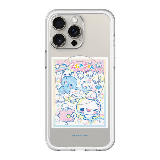 スリムプロテクションプレミアムケース with MagSafe［ ぷくぷくあわわちゃん - お友達 ］