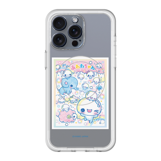 スリムプロテクションプレミアムケース with MagSafe［ ぷくぷくあわわちゃん - お友達 ］
