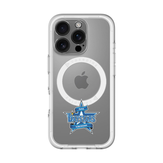 スリムプロテクションプレミアムケース with MagSafe［ 横浜DeNAベイスターズ - プライマリーマーク - クリア ］