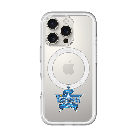 スリムプロテクションプレミアムケース with MagSafe［ 横浜DeNAベイスターズ - プライマリーマーク - クリア ］