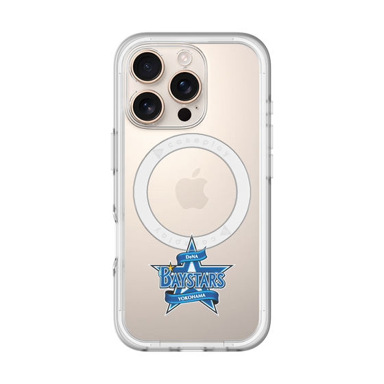 スリムプロテクションプレミアムケース with MagSafe［ 横浜DeNAベイスターズ - プライマリーマーク - クリア ］